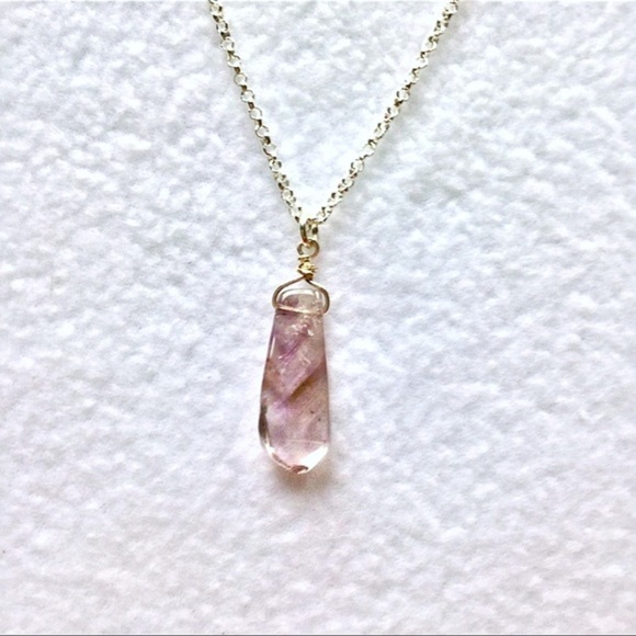 Hand Made Amethyst Charm Necklace - Picture 6 of 8